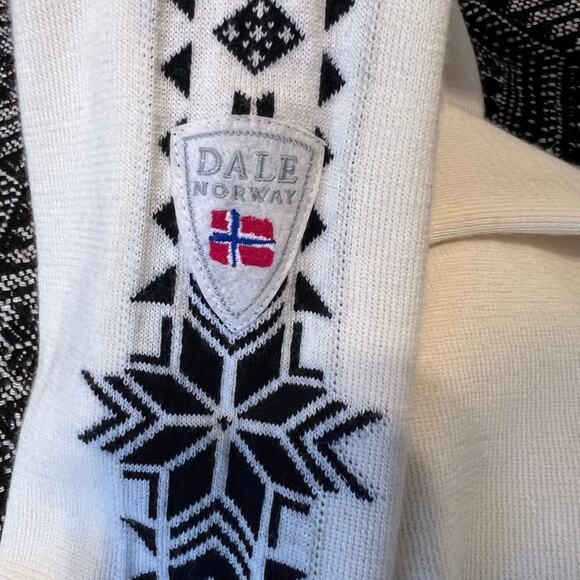 DALE OF NORWAY Geilo Sweater Merino Wool Nordic Half Zip in Cream Women’s Medium - Picture 7 of 14